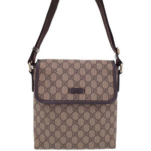 Gucci Supreme GG Plus Messenger Crossbody Bag Brown